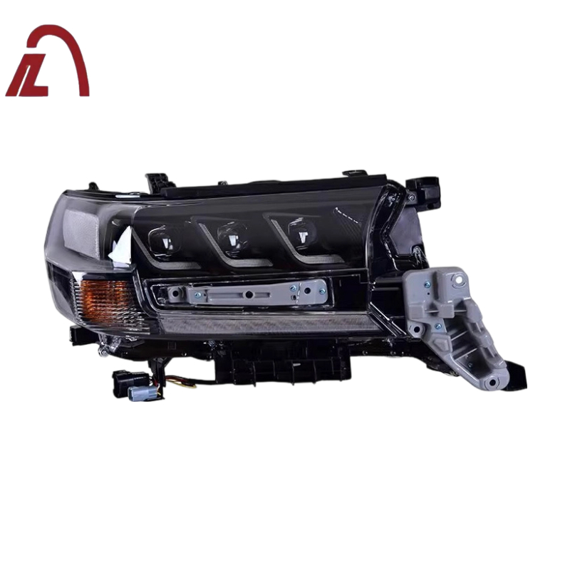 Wholesale Factory Price for Land Cruiser 2016-2021 Modified Headlight Triple Eyes LED Headlight Dynamic Turn Signal