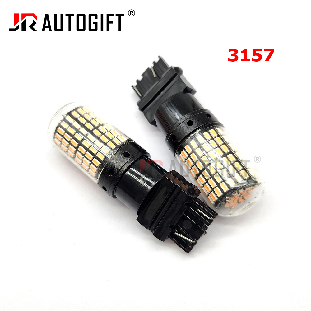 20W 12V-40V 1156 BAU15S 1157 BAY15D T20 T25 7440 7443 3157 3014 144SMD Car Light Bulb Turn Signal Light Amber Red Brake Light
