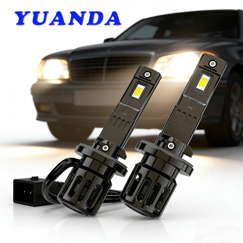 T3 35W 6000K Smart APP Control 12V New LED Car Headlight Adjustable Power Rain/Fog/Blue Light H11 Bulb Shape Universal Fitment