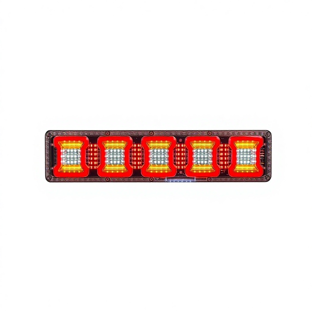 New LED Trailer Tail Lamp 24V Stop Turn Reverse Light Red Amber White Universal Fitment for Heavy Duty Transport