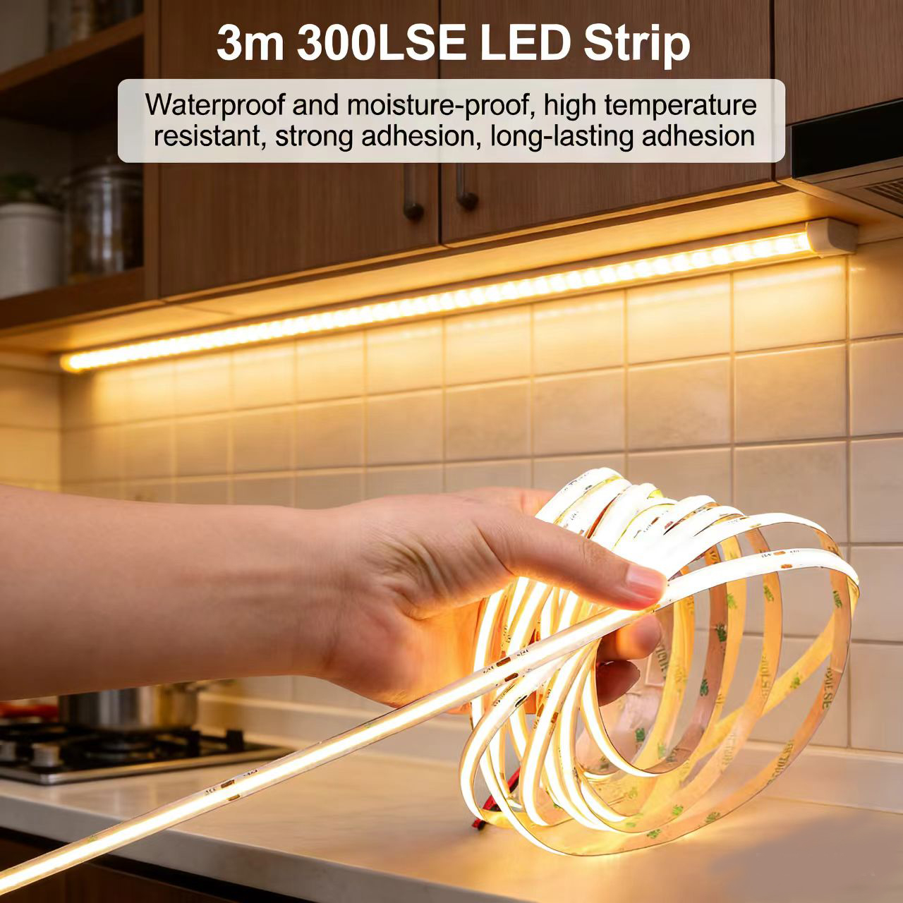 Custom 0.17mm 3m 300lse 9495le Pet Double Sided Tape Rolls 6.5mm X 55m Transparent Led Tape Light for High Temperature Tape