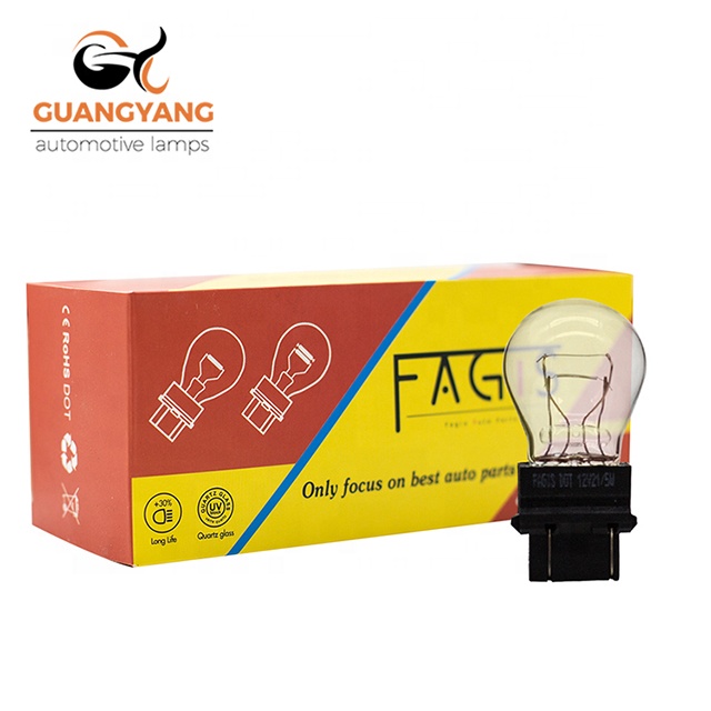 Manufacture 3157 White 12V 21/5W Turn Light Lamp Stop signal Tail Bulb