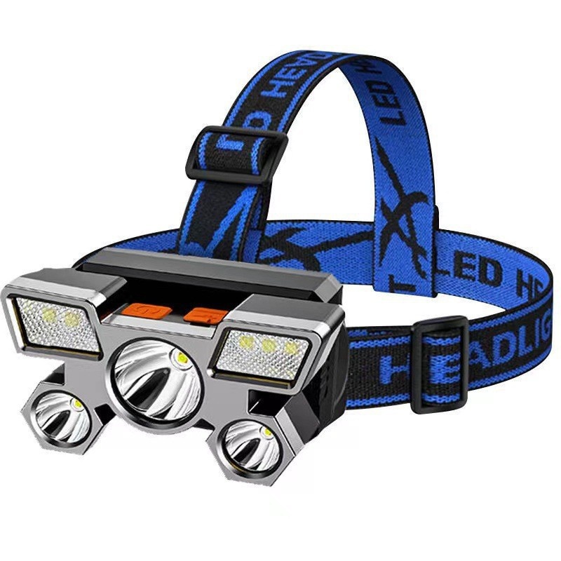 Portable High Lumen Ultra - Bright USB Rechargeable COB Waterproof Tactical LED Headlamp For Camping Adventure Fishing