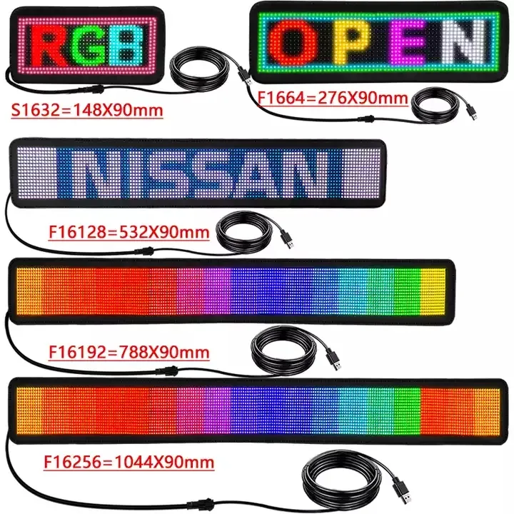 Flexible LED Display Panel for Car Window Advertising