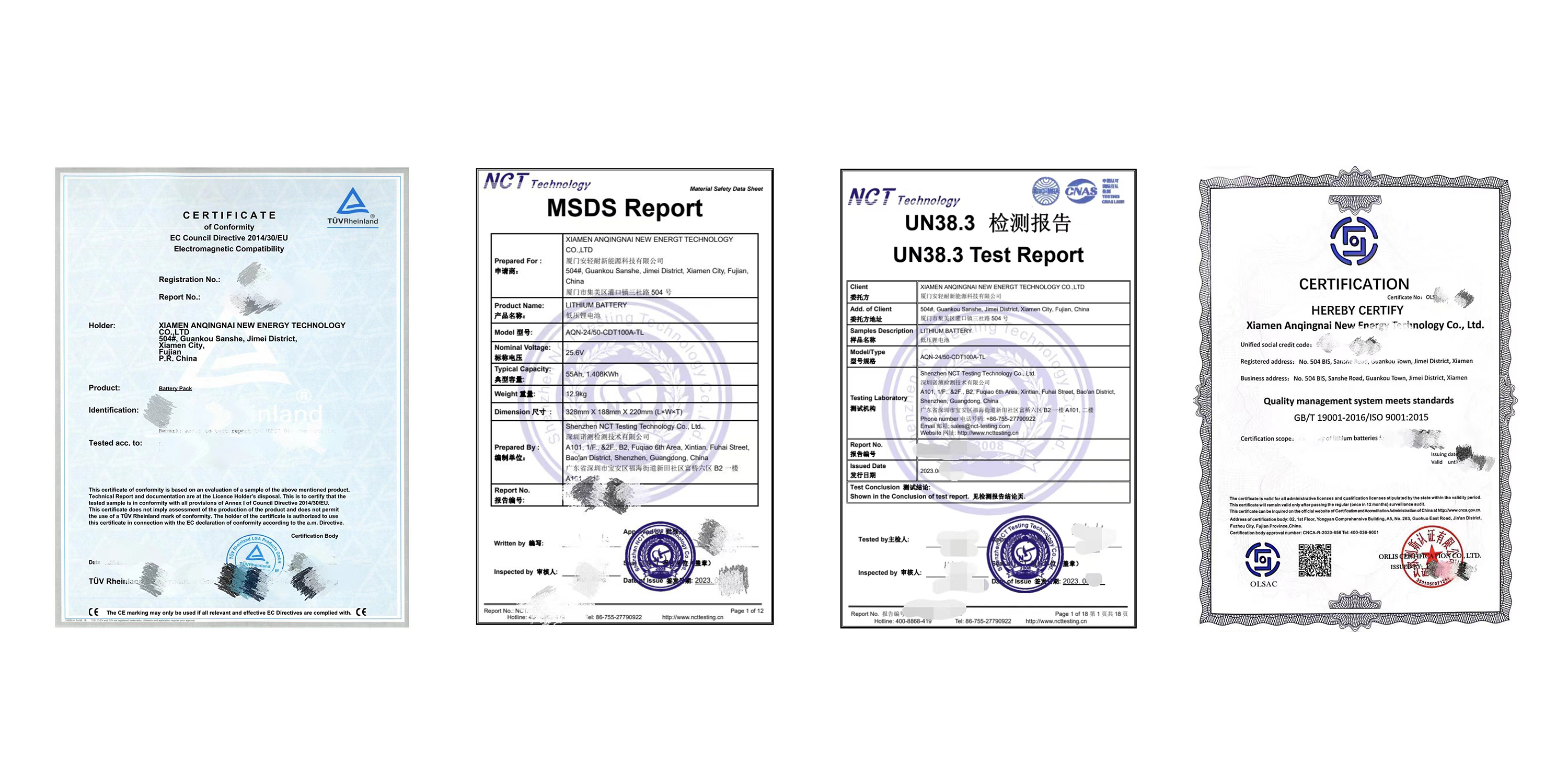 Certifications