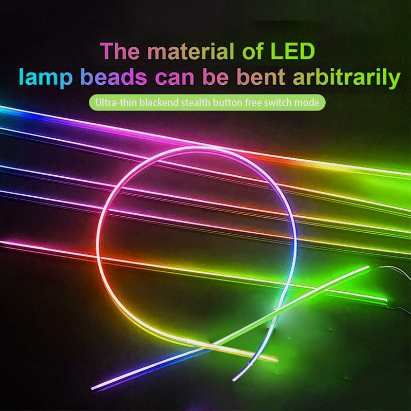 Brazil 18 In 1 Symphony Led Lights Car Rgb Acrylic Strips Interior Ambient Lamp Universal Car Interior Atmosphere Light