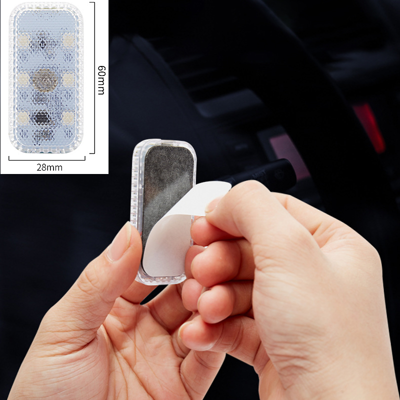 Wireless Intelligent Sensing Touch of LED Small Lights Inside the Car, No Wiring Modification for Car Ambient Lighting