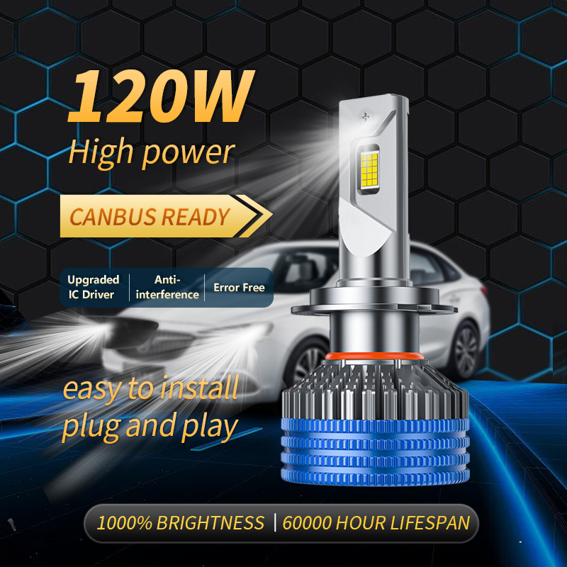 ODM OEM Auto Lighting System 240W High Power LED Headlight H7 H4 Lamp Luz Luces Faros 9005 9006 6000k Faro Car Aluminum 6500k