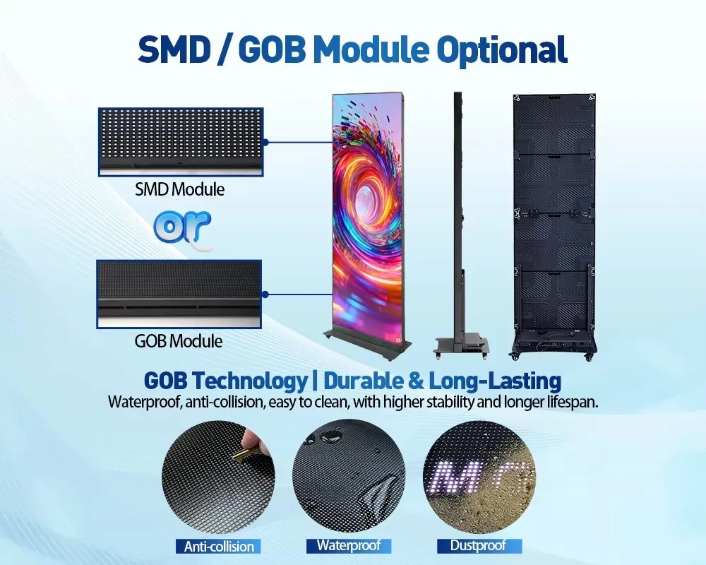 Versatile 640mm X 1920mm LED Poster Screen for Stunning Visuals