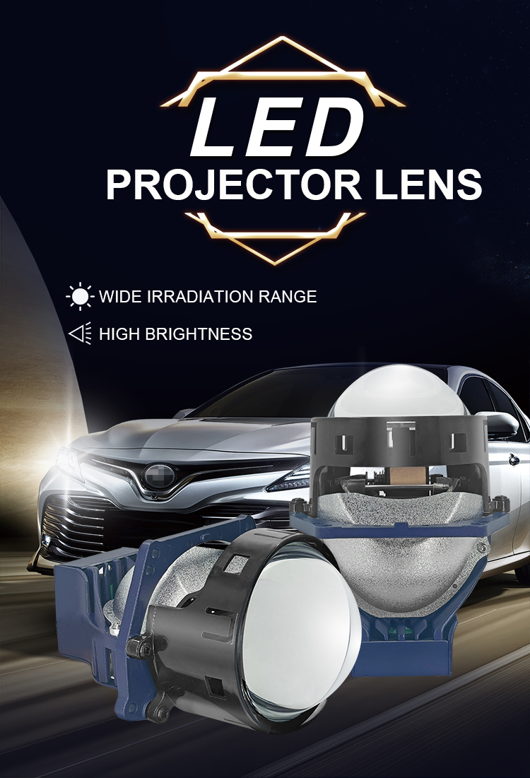 3inch AFS Bi Led Projector Lens 58W Adaptive Sensor Hi Low Beam LED Projector Lens for Car