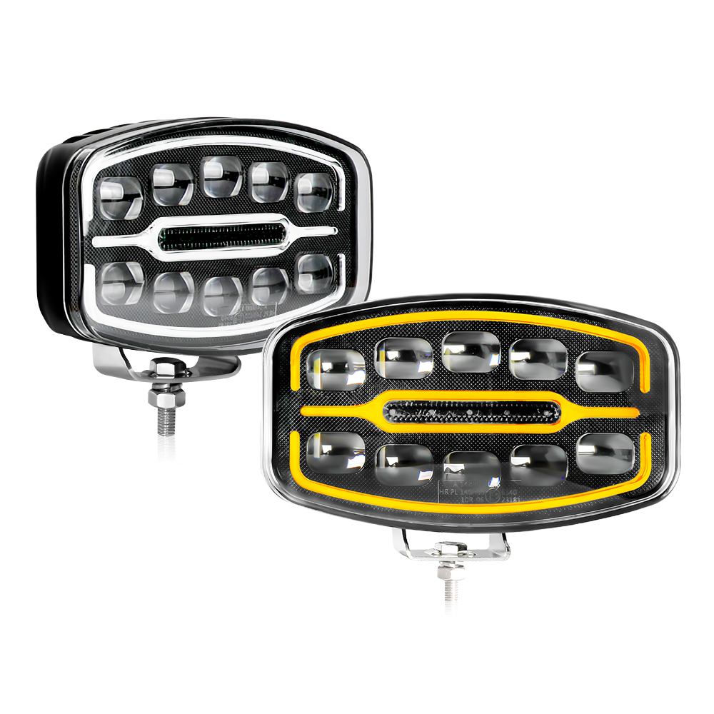 Heavy Duty Truck Work Light 24V Headlight Camion Truck 10inch Led Spot Headlamp Drl Fit for Scania Volvo DAF MAN