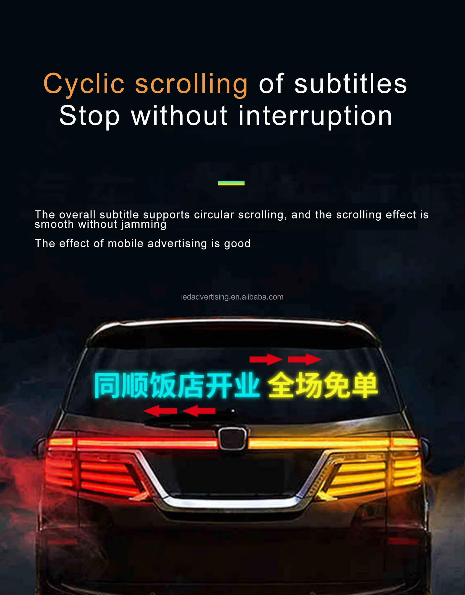 Flexible LED Display Panel for Car Window Advertising