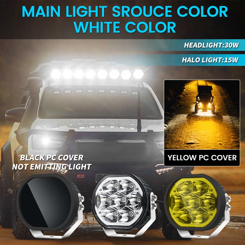 Flexible Vehicle Truck Kit 50 Inch Overhead Linkable Amber Off-road Work Car Spot Pod Offroad off Road Led Fog/driving Light bar