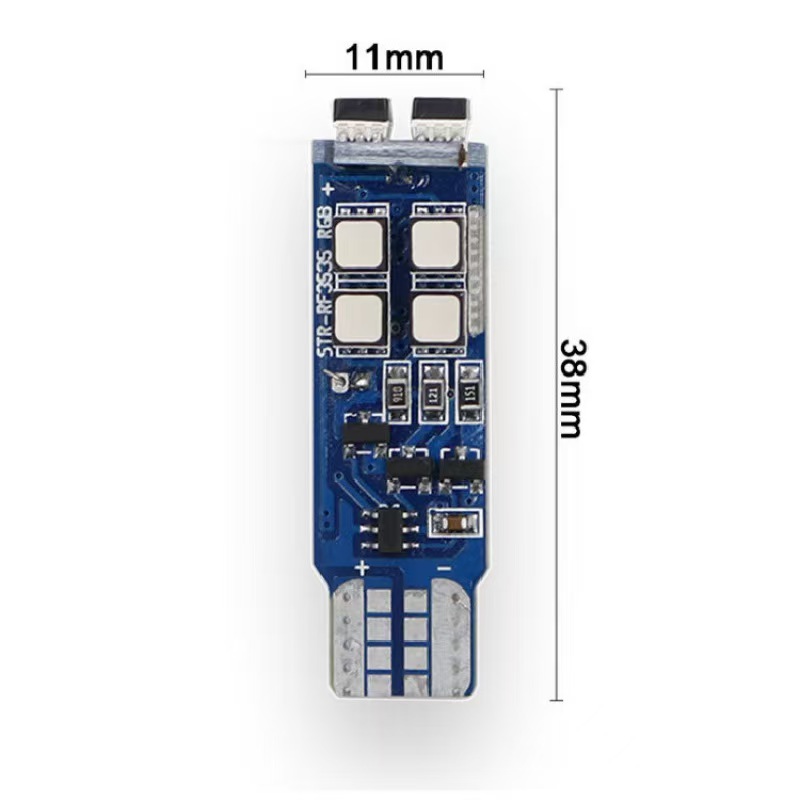 YD Factory T10 W5W 12V Universal RGB LED Remote Control Driving Light New Condition Car Light Accessories
