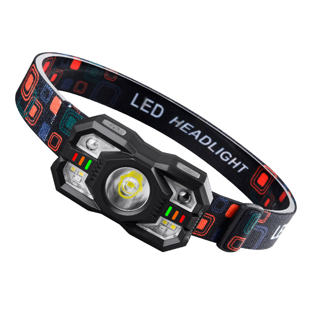 Smart Sensing Wave Sensing Headlight USB Charging Outdoor Night Fishing Headlight