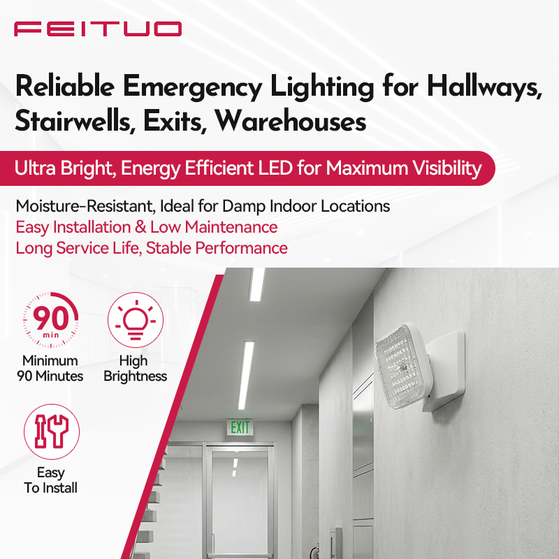 FEITUO Advanced Indoor Single Remote Lamp Head With Injection Molded ABS UL 94V 0 Flame Rating for Emergency Lighting