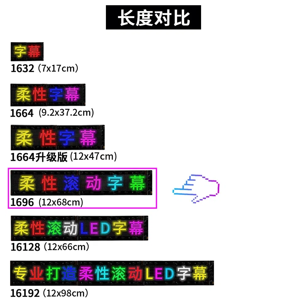 Flexible LED Display Panel for Car Window Advertising