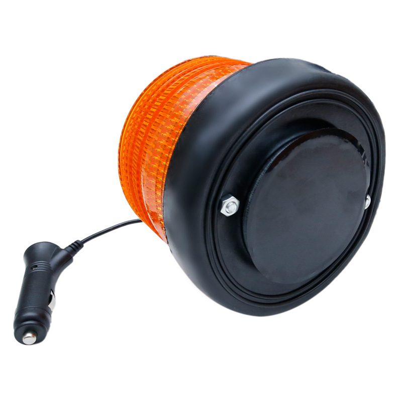 High Brightness Round 72LEDs Car Strobe Warning Lights 10-80V Led Warning Beacon Lights Emergency Flashing Roof Top Vehicle