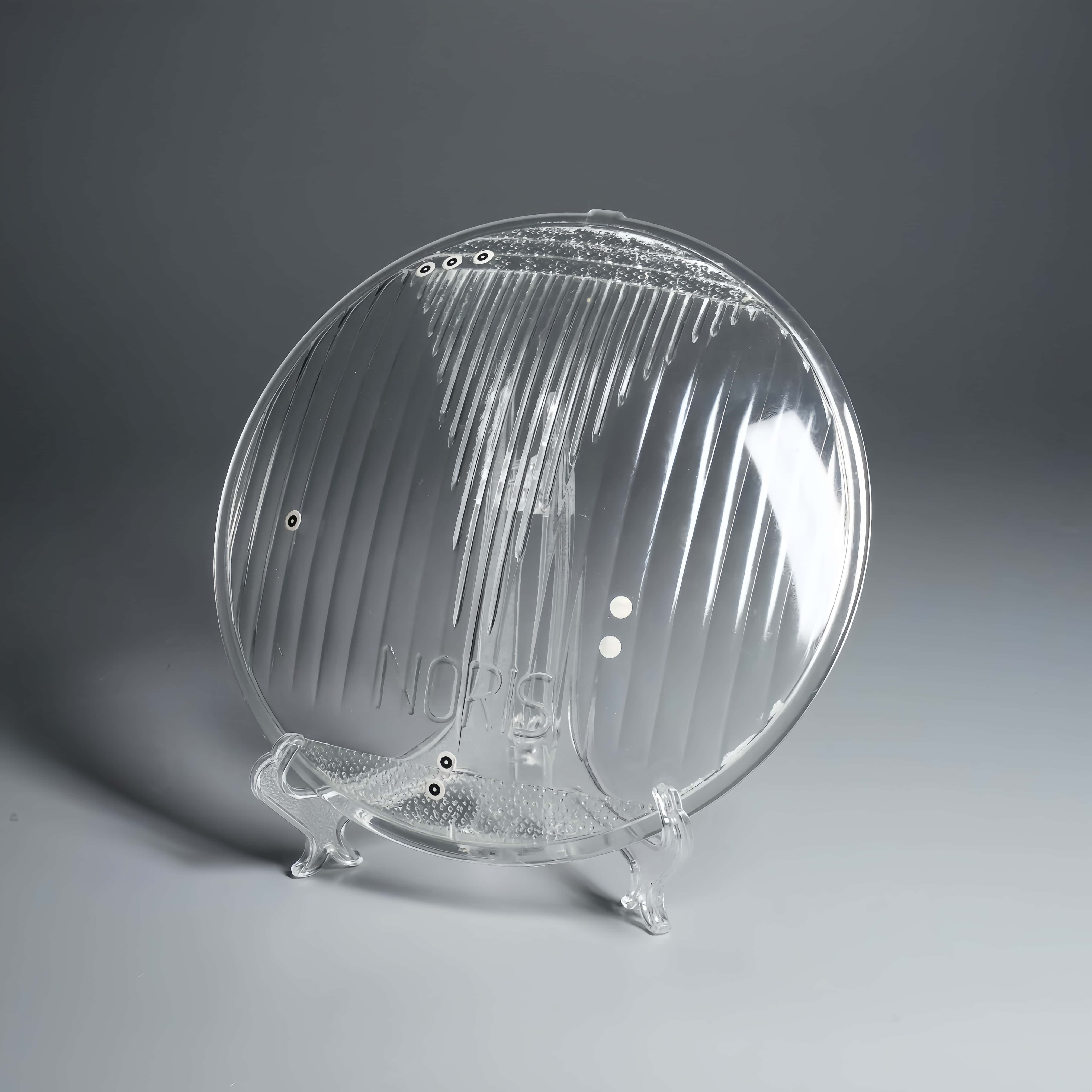 High Borosilicate Automotive Headlight Glass Cover Lens Custom Size Shape Color Mold Pressed For Light Covers Manufacture Direct