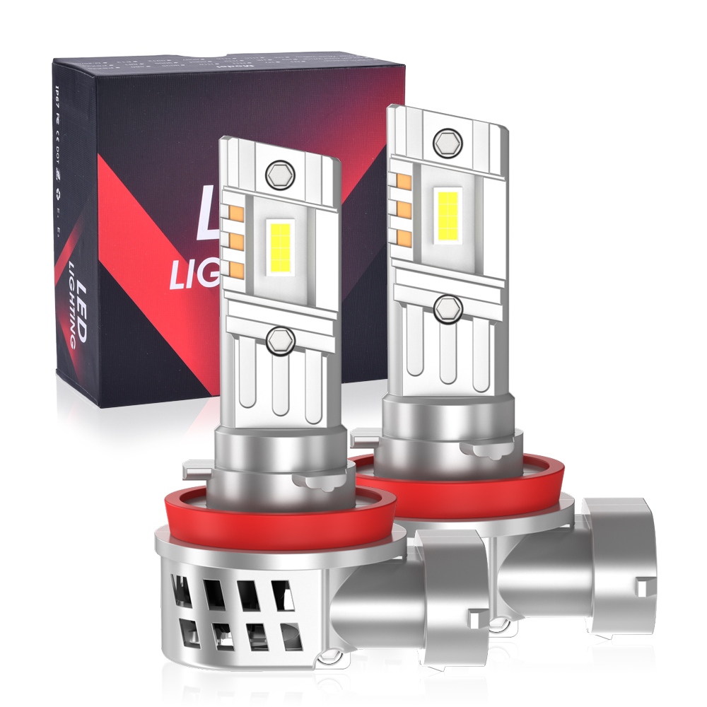 Low Energy Consumption Light Car Auto H1 Headlight CSP3570 LED 360Degree 6000K Intelligent Heat Dissipation H11 Led Fog Lamp