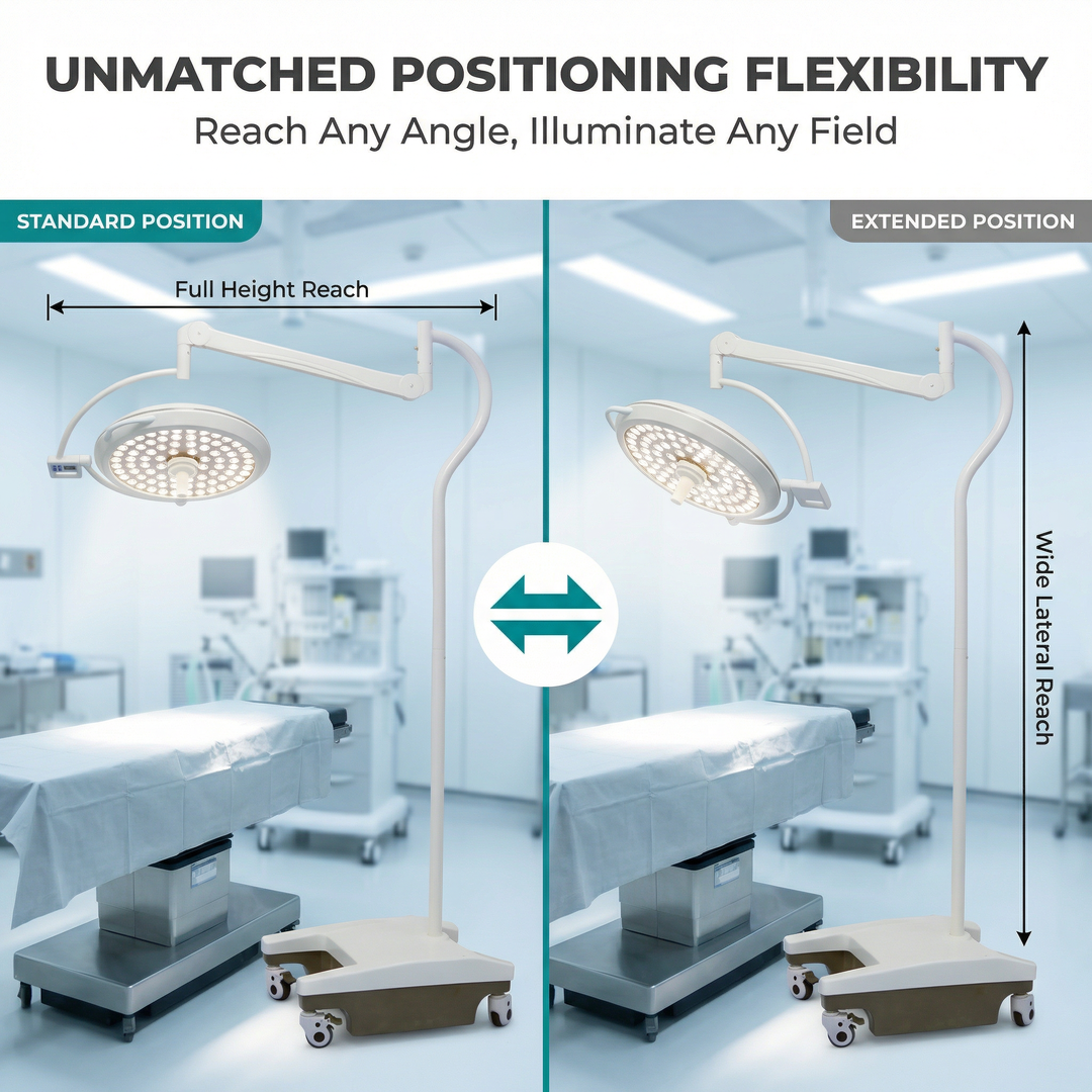 Advanced Mobile Stand Type Surgical Light Led Operating for Pet Clinic Surgery Rooms with Excellent Shadowless Light