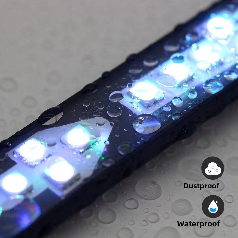 Universal Colorful 12V Truck Running Lantern Anti-rear-end Arrow-shaped Chase Light LED Deck Dash Light AUTO LAMP