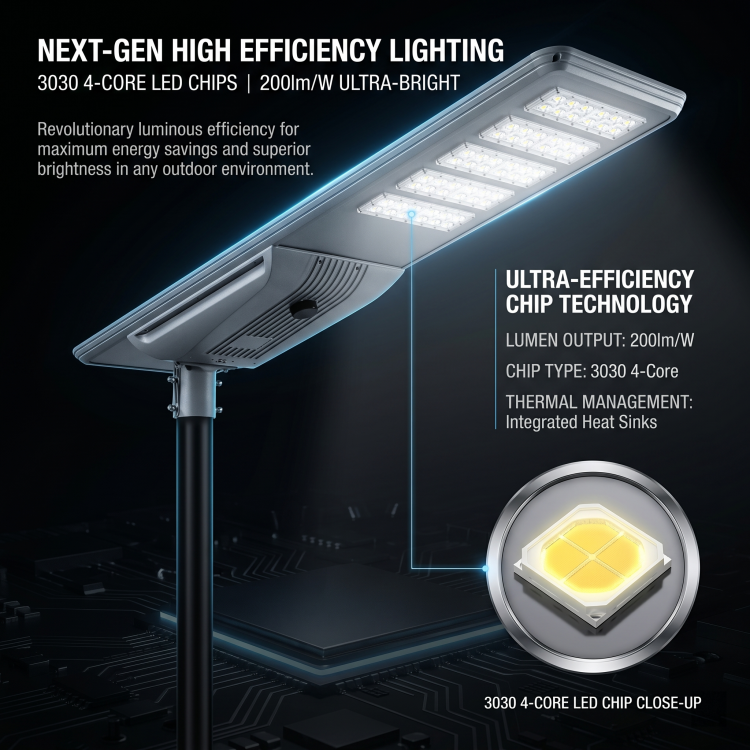 Advanced Modern Advanced BMS System installation meter 3-12m All in one Solar LED Street Light for Urban Lighting
