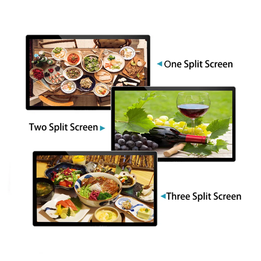 Wall Mount Display 32 Inch OEM/ODM LCD Advertising Display Side view