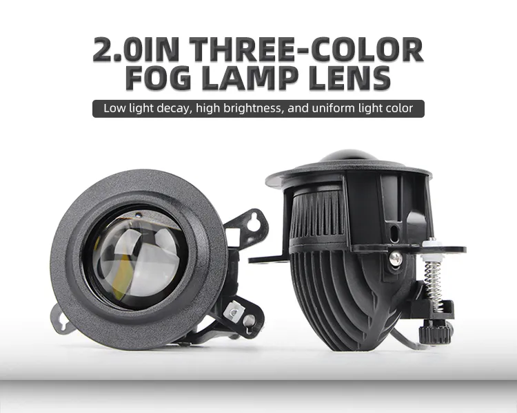 80W 2-Inch White Fog Lamp - Efficient Fog Light Solution