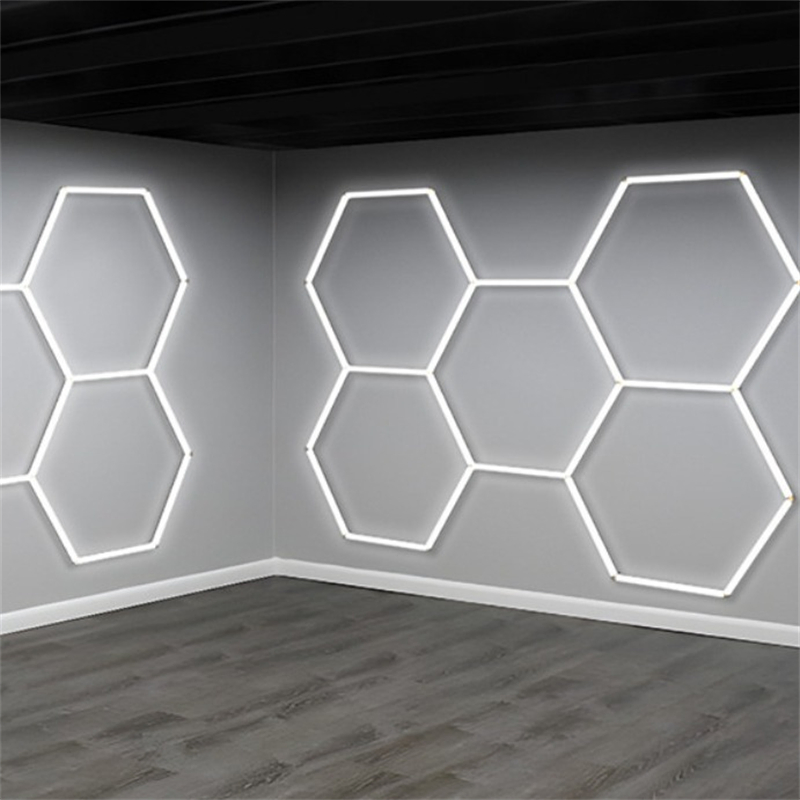 Car Detailing Shop Ceiling Hexagon LED Light Lamp Honeycomb Shape Light