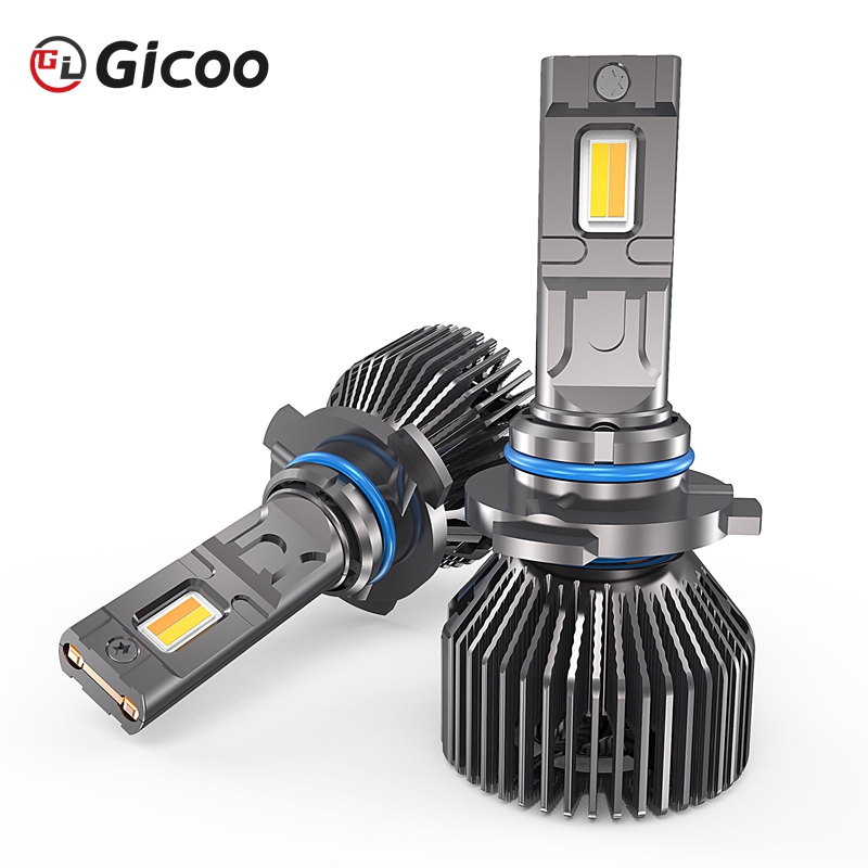 Gicoo AI18 New High Power 6000K LED Headlight APP Control 140W H7/H1/H11/HB3/HB4/9012 Universal Fitment Car Headlights