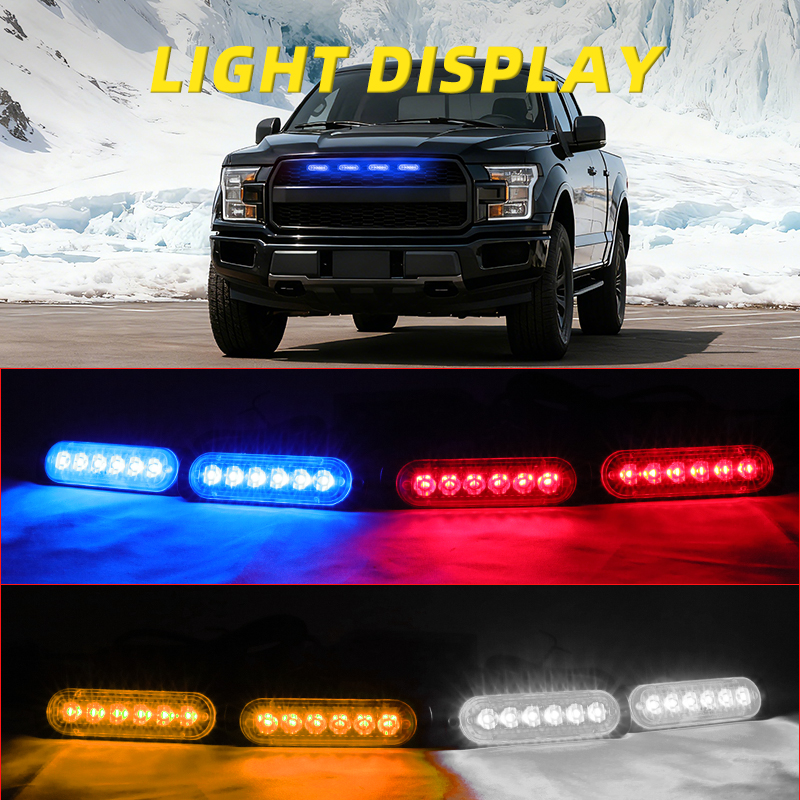 New Arrival Auto Lighting Systems Bright Waterproof LED Front Grill Lights with Wired Remote for Pickup Truck SUV Automotive