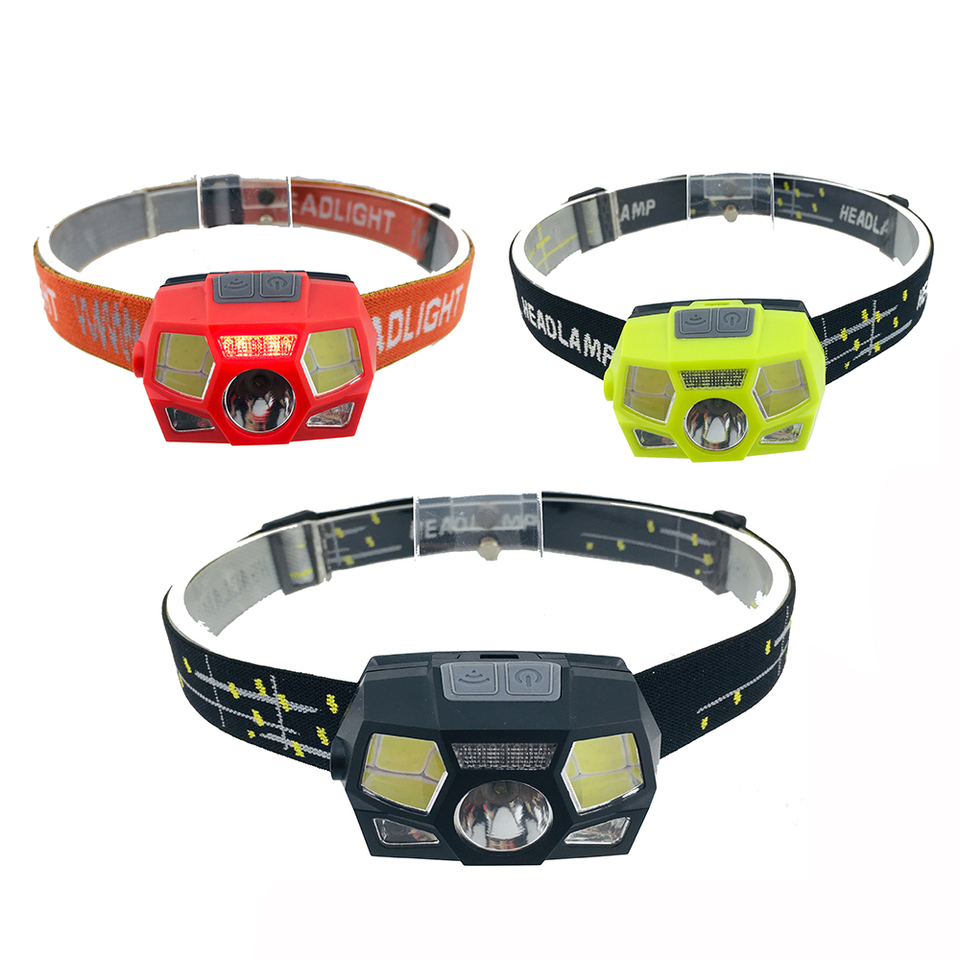 Front Headlamp Super Bright USB Rechargeable Mini Smart Induction Dual LED Multi Function Headlamp
