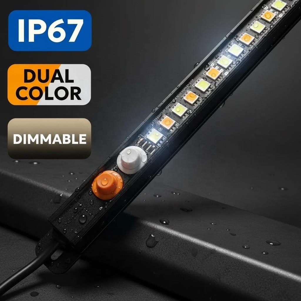 Waterproof Dual colour led camping Light Bar