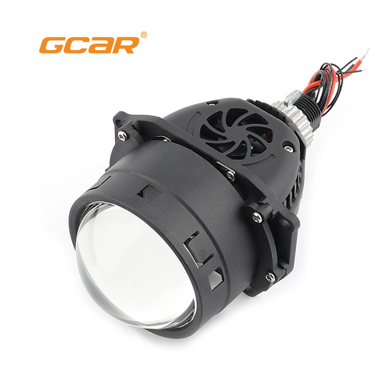 GCAR Energy Efficient Bi LED Car Lights 45W Low Power 3.0 Inch 6000K Cool White Projector Headlight