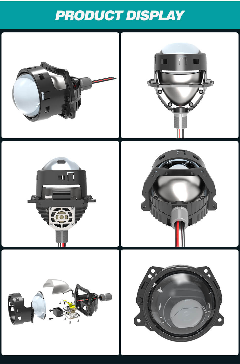 Customizable Auto Bi Led Projector Oem Adaptive Headlights for Cars
