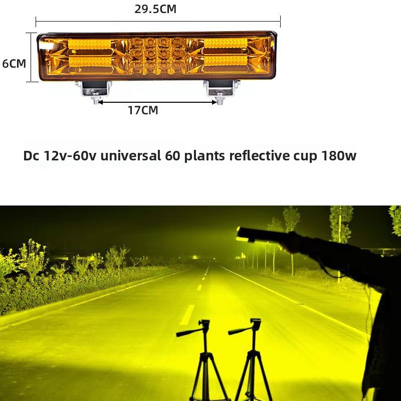 Car LED Strip Spotlight 12V/24V 144W OLIVER Fitment For Truck Grille Modification Ultra-Bright Off-Road Roof Light Bar Light