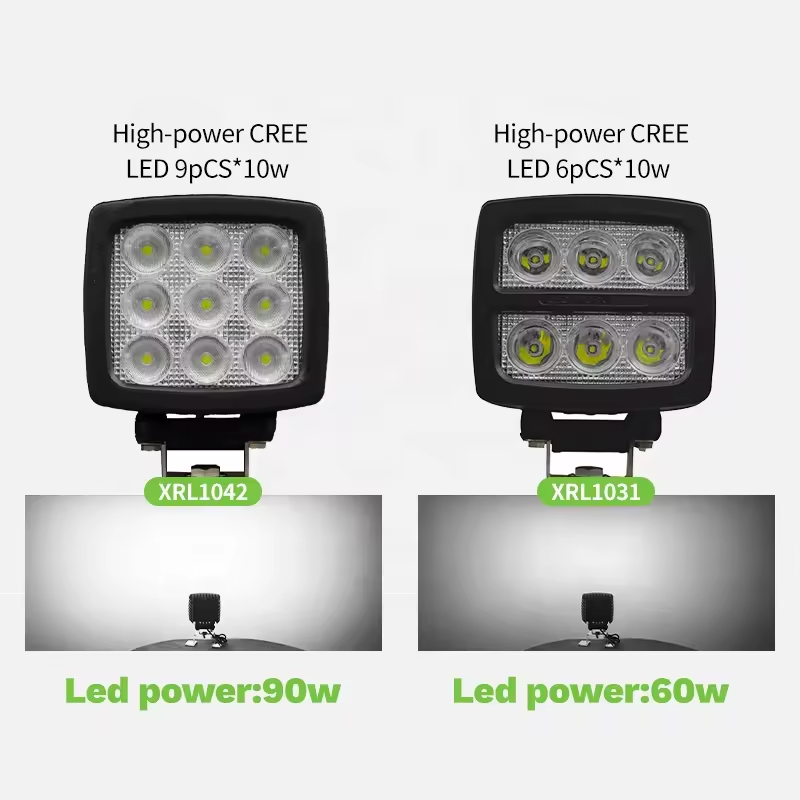 High-Power 90W LED Work Light with Brighter Spot &amp; Flood Beam Heavy Duty IP68 Car Light Accessories New Condition