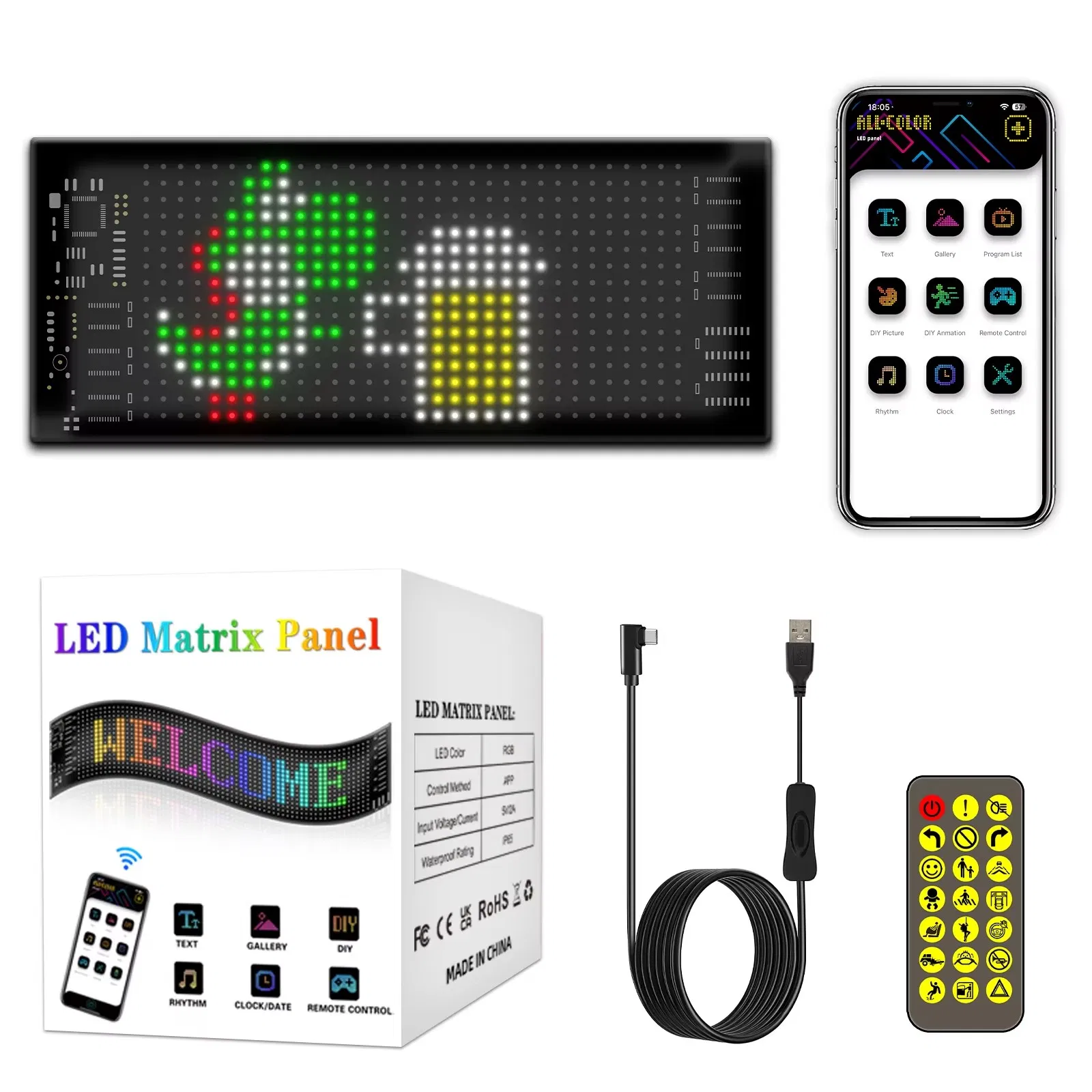 Flexible LED Display Panel for Car Window Advertising