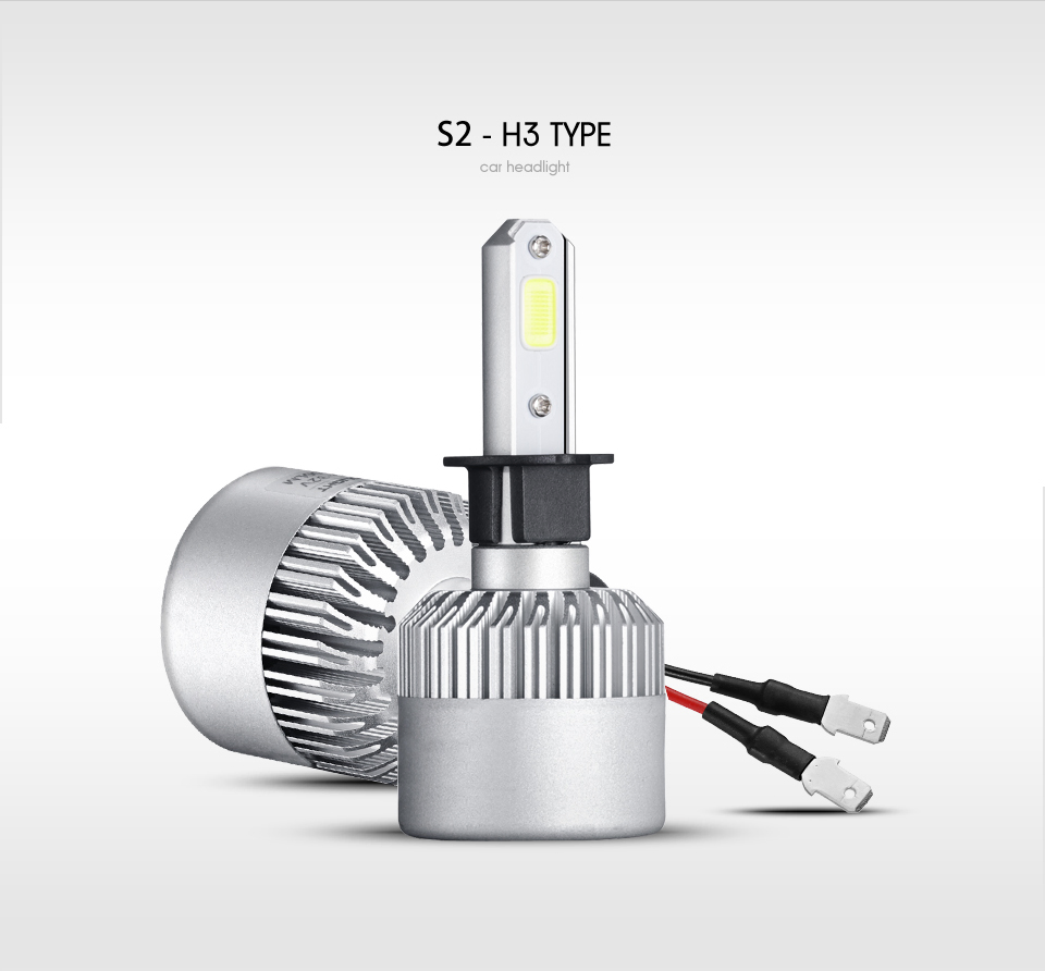 Waterproof IP68 Car Accessories H1 H4 H7 H13 Vehicle Motorcycle LED Headlight