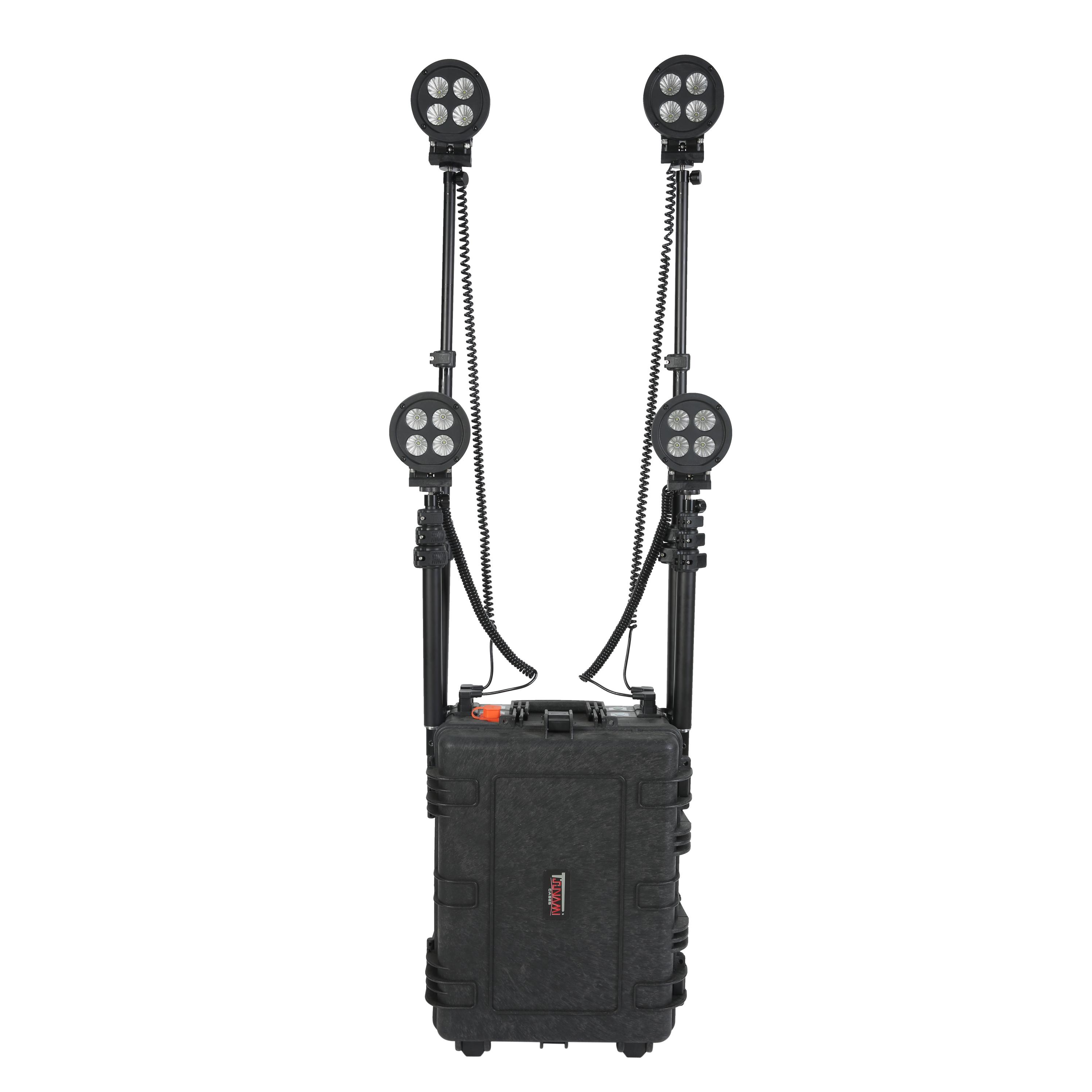 JGL 160W High Power Remote Area Lighting System with Mobility Case -Black