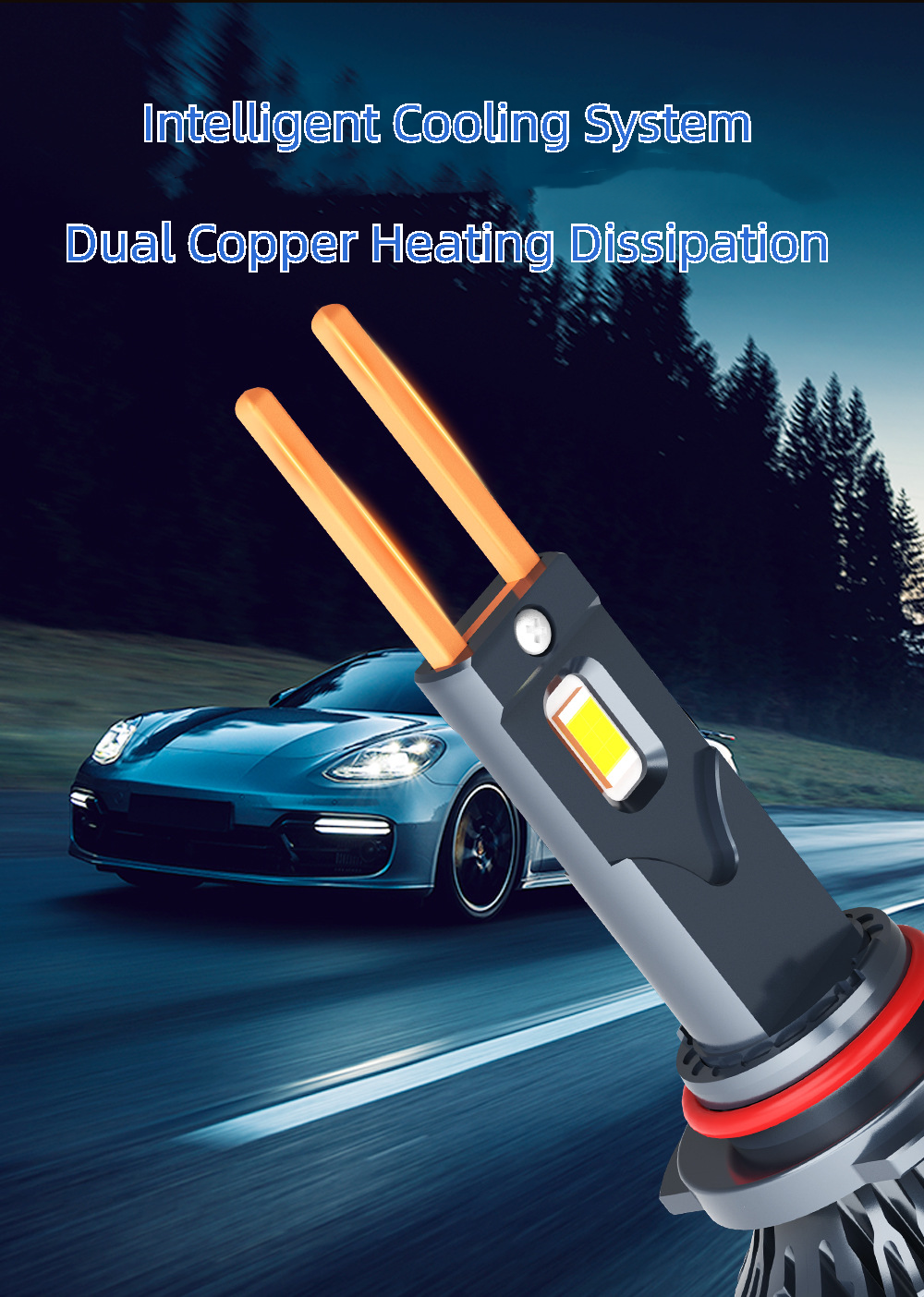 Hot Sale 200W High Power Auto Lighting System New 9005 9006 H11 LED Headlight H4 Car LED Lights 6000k Color Temperature
