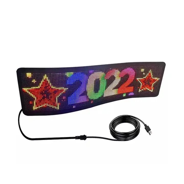 Flexible LED Display Panel for Car Window Advertising