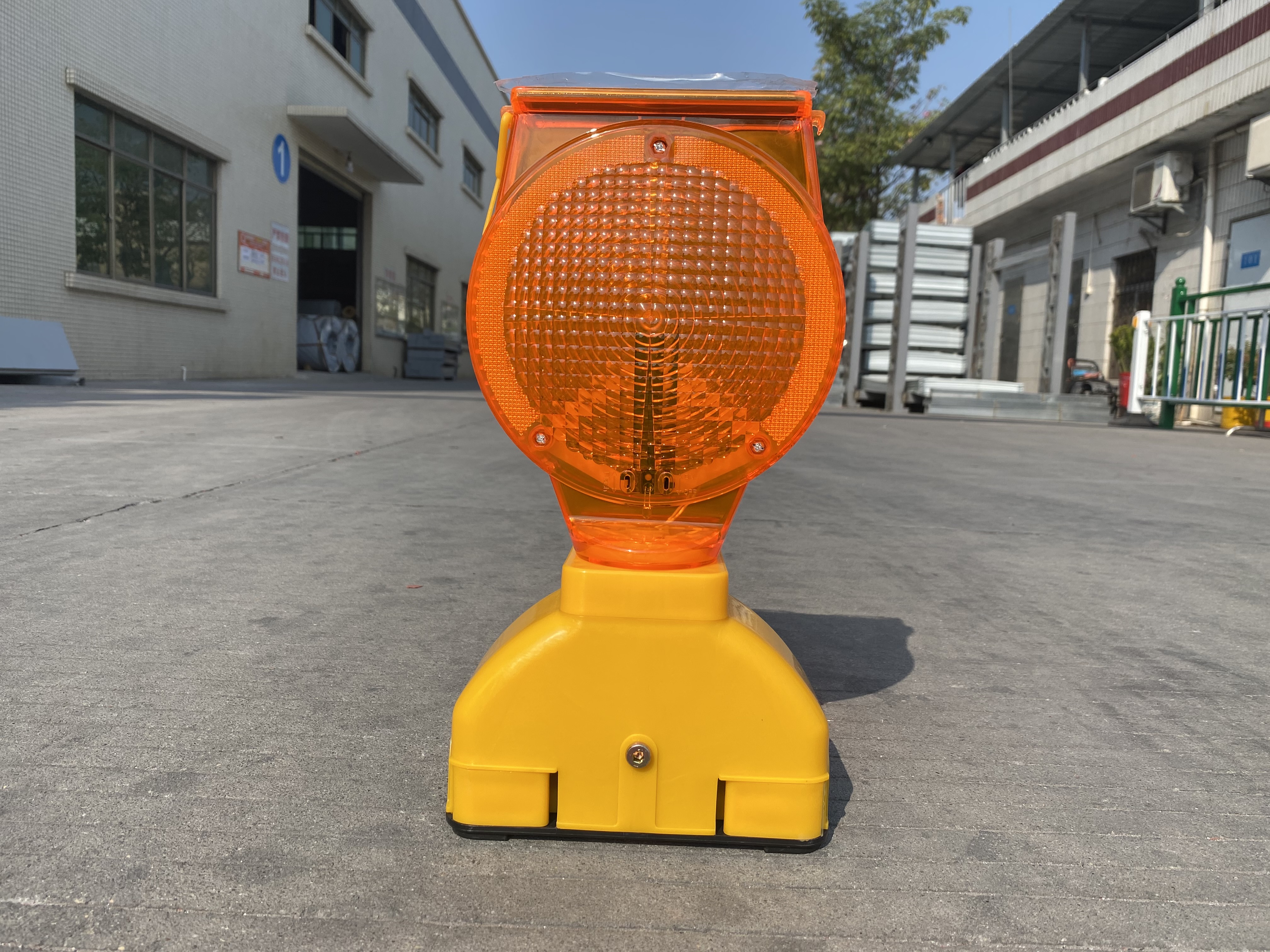 OEM Amber LED Strobe Warning Light Engineer Grade Retroreflective Clear Film Laminate 50,000 Hours Continuous Use Fixed Traffic