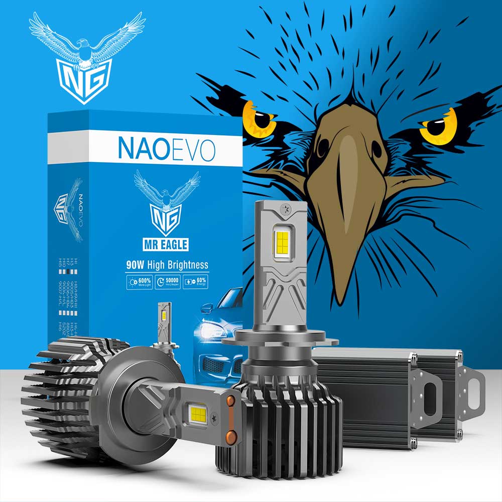 NAO Automobile Headlight Manufacturer Led H4 Headlight Bulb 180W 21600LM Led H7 High Power and High Wattage H11 Headlight Led