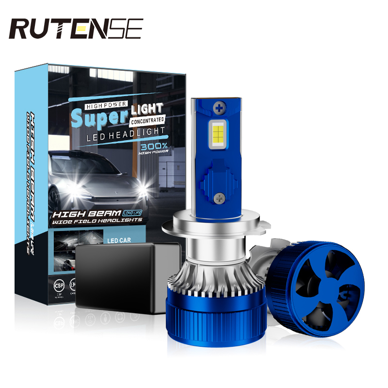 RUTENSE Automotive Accessories Headlight C8 H4 H7 Headlamp Led 9005 IP67 6000k Auto Led Bulb for Car