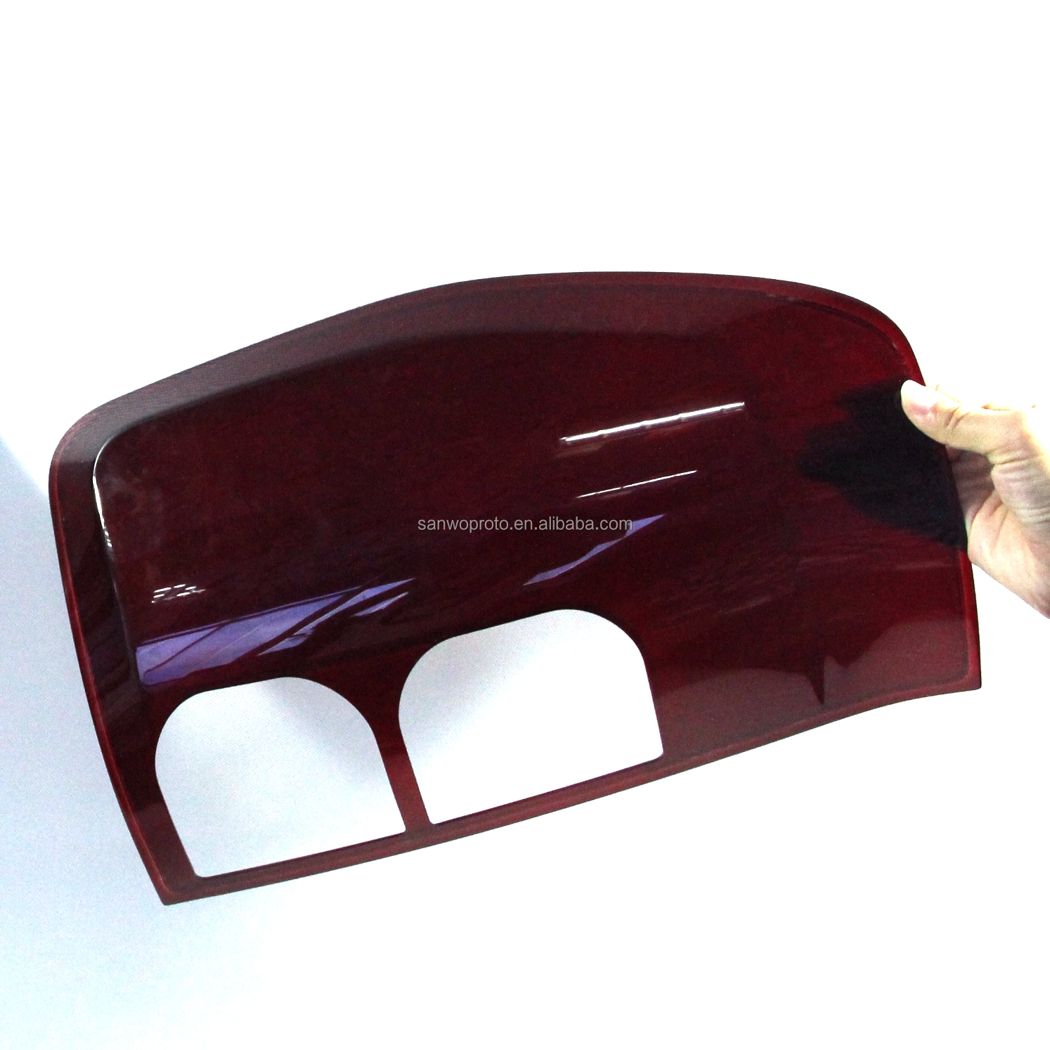Customized CNC Machining Auto Car Lamp Shells Plastic Turning Painting Clear Polish Optical CNC Prototype Parts