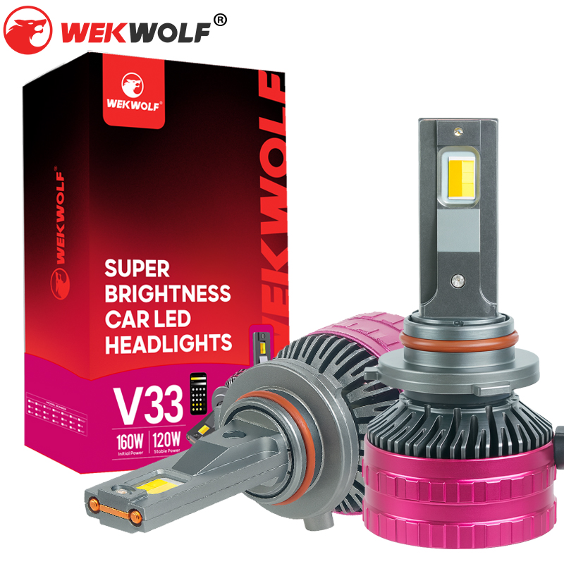 OEM ODM Super Bright 120W 13000LM Smart App Control Ai Car Led Light Tri Color Temperature H7 H11 H4 LED Headlight Bulb for Car