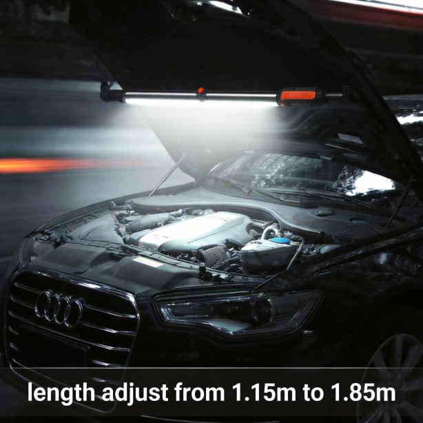 Energy Efficient 1800LM Car Engine Bay Light Type C Charging 360 Rotating Foldable Garage Lamp