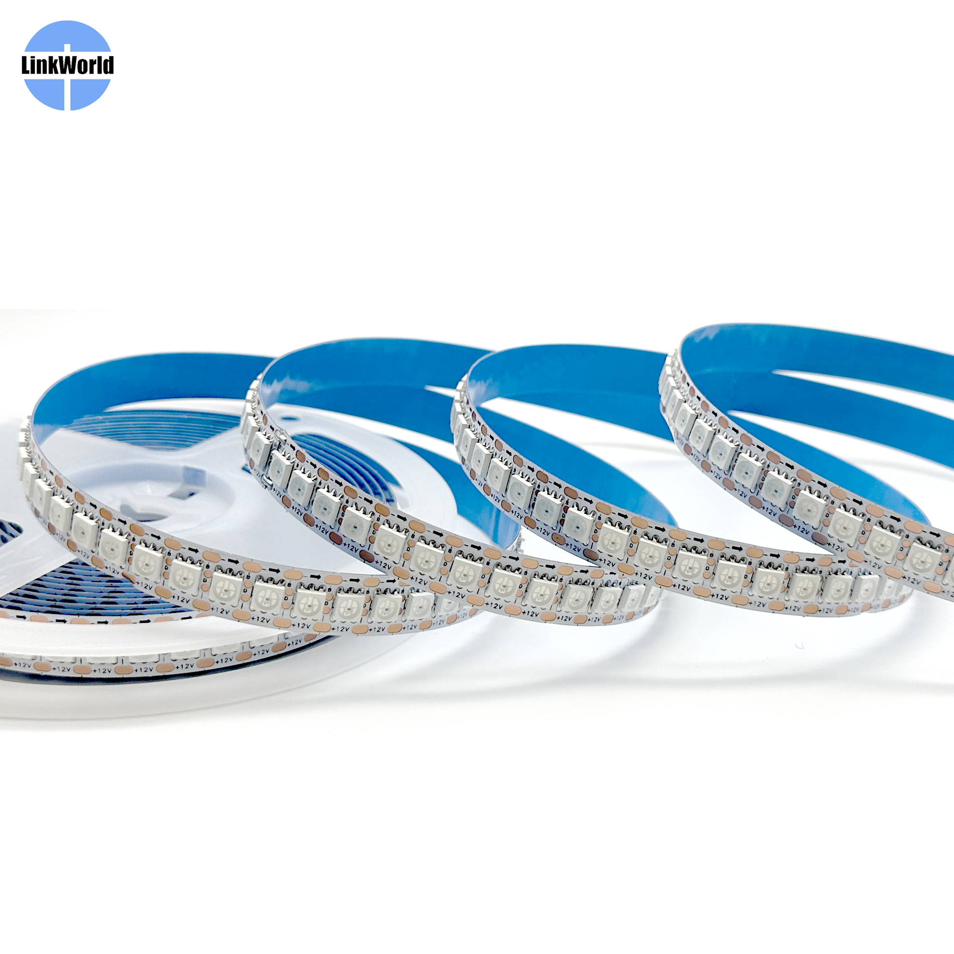 12V WS2815 Addressable RGB Pixel LED Strip 4Pins Individually 2815 RGBIC Programmable DMX SMD Smart 5050 Pixel RGB Led Strip